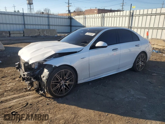 2023 Mercedes-Benz C 43 AMG with VIN W1KAF8HB3PR073401, listed as a Copart auction lot 87645465 with 27,805 mi miles and Salvage Title. Bid and sale history available at DreamBid. Image 1.