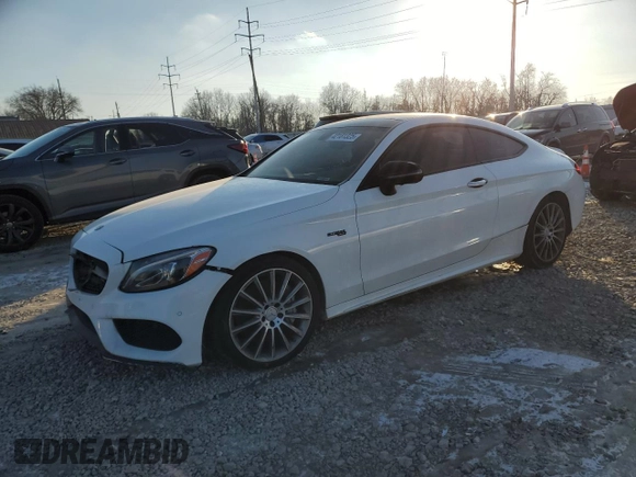 2018 Mercedes-Benz C 43 AMG with VIN WDDWJ6EB2JF647251, listed as a Copart auction lot 42181325 with 93,813 mi miles and Clean Title. Bid and sale history available at carsss.com. Image 1.