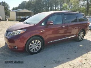 2017 Toyota Sienna XLE z VIN 5TDDZ3DC0HS167660, wystawiony jako Copart lot #55489145 z przebiegiem 83 121 mil mil oraz Szkoda całkowita • Salvage title. Historia ofert i sprzedaży dostępna na DreamBid. Obrazek 1.