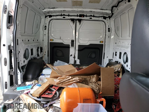2023 Ford Transit Cargo with VIN 1FTYE1Y85PKB20167, listed as a Copart auction lot 42222895 with 24,222 mi miles and Salvage Title. Bid and sale history available at carsss.com. Image 10.