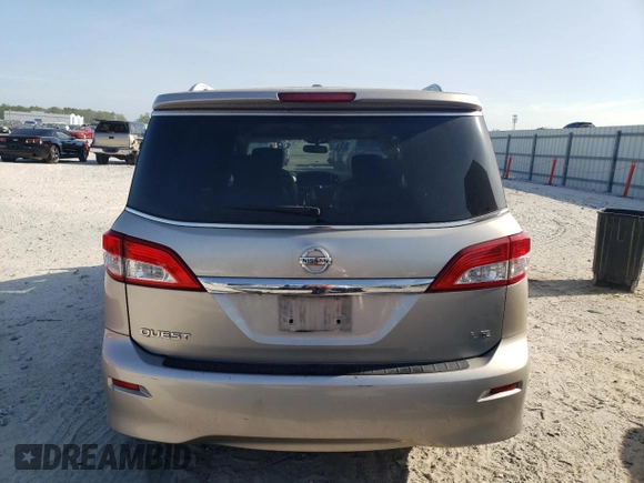 2013 Nissan Quest LE z VIN JN8AE2KP3D9062462, wystawiony jako Copart lot #60337995 z przebiegiem 152 638 mil mil oraz Szkoda całkowita • Salvage title. Historia ofert i sprzedaży dostępna na DreamBid. Obrazek 6.