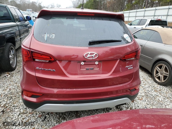 2018 Hyundai Santa Fe Sport 2.4L with VIN 5XYZTDLB3JG510695, listed as a Copart auction lot 86369314 with NaN miles and Salvage Title. Bid and sale history available at carsss.com. Image 6.