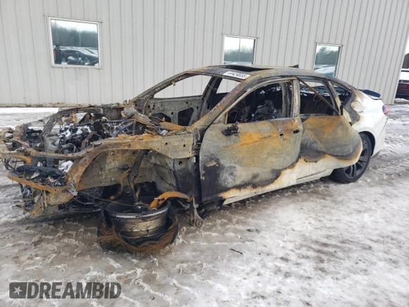 2021 Acura TLX w/A-Spec Package with VIN 19UUB6F59MA002574, listed as a Copart auction lot 44424655 with Not Provided miles and Salvage Title. Bid and sale history available at carsss.com. Image 1.