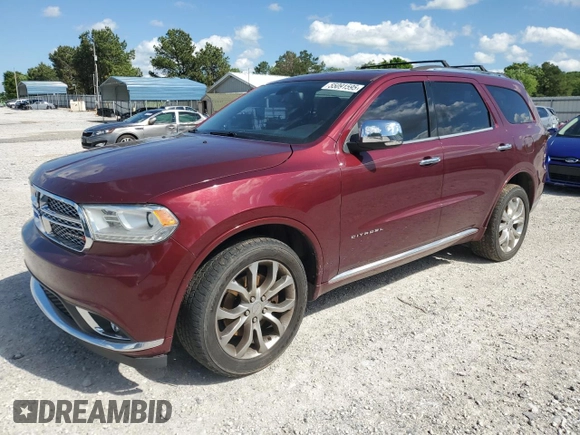 2016 Dodge Durango Citadel z VIN 1C4RDJEG5GC315621, wystawiony jako Copart lot #55091595 z przebiegiem 164 227 mil mil oraz Czysty tytuł • Clean title. Historia ofert i sprzedaży dostępna na DreamBid. Obrazek 1.