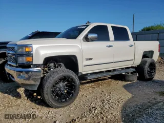 2015 Chevrolet Silverado 1500 LTZ with VIN 3GCPCSEC8FG119813, listed as a Copart auction lot 50188715 with 128,464 mi miles and Salvage Title. Bid and sale history available at carsss.com. Image 1.