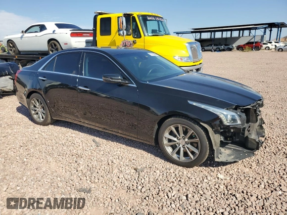 2019 Cadillac CTS Luxury RWD with VIN 1G6AR5SX1K0110384, listed as a Copart auction lot 76725354 with 74,699 mi miles and Salvage Title. Bid and sale history available at DreamBid. Image 4.