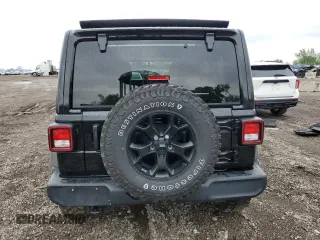 2021 Jeep Wrangler Unlimited Sport S с VIN 1C4HJXDN0MW566970, выставлен на аукционе Copart как лот 57655765 с пробегом 24 751 миль миль и Списание • Salvage title. История ставок и продаж доступна на DreamBid. Изображение 6.