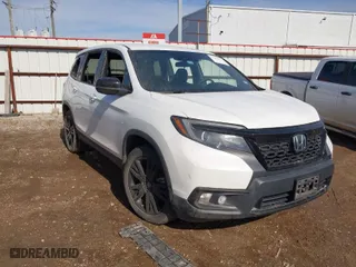 2021 Honda Passport Sport with VIN 5FNYF7H25MB000793, listed as a IAAI auction lot 41350844 with 54,958 mi miles. Bid and sale history available at carsss.com. Image 1.