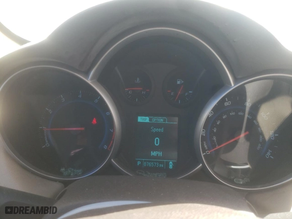 2015 Chevrolet Cruze LT with VIN 1G1PE5SB7F7167217, listed as a Copart auction lot 48633145 with 76,573 mi miles and Salvage Title. Bid and sale history available at carsss.com. Image 9.