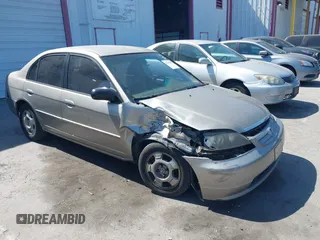 2003 Honda Civic LX z VIN 2HGES16593H524614, wystawiony jako IAAI lot #42312655 z przebiegiem 250 729 mil mil oraz . Historia ofert i sprzedaży dostępna na DreamBid. Obrazek 1.