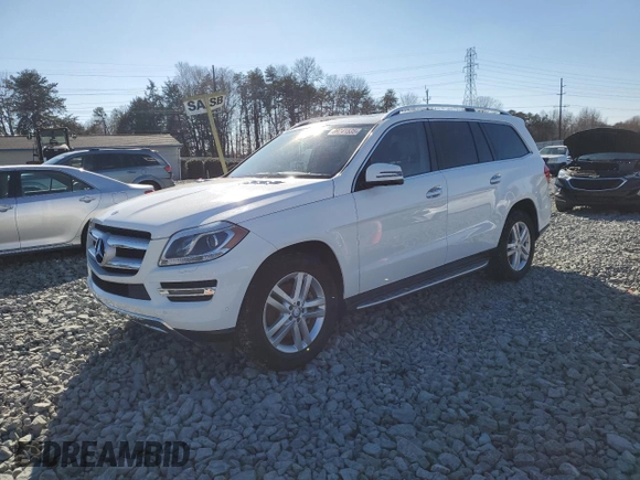 2016 Mercedes-Benz GL with VIN 4JGDF6EE7GA653089, listed as a Copart auction lot 88741535 with 135,396 mi miles and Salvage Title. Bid and sale history available at carsss.com. Image 1.