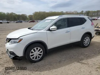 2016 Nissan Rogue S with VIN JN8AT2MT1GW012505, listed as a Copart auction lot 51582045 with 127,894 mi miles and Salvage Title. Bid and sale history available at carsss.com. Image 1.