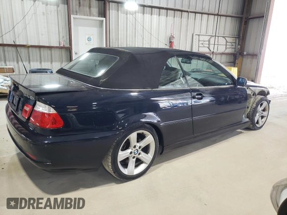 2006 BMW 3 Series 325Ci with VIN WBABW33426PX86047, listed as a Copart auction lot 48805405 with 86,241 mi miles and Salvage Title. Bid and sale history available at carsss.com. Image 3.