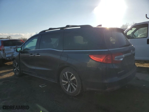 2018 Honda Odyssey Elite with VIN 5FNRL6H95JB087465, listed as a Copart auction lot 46867655 with 197,168 mi miles and Salvage Title. Bid and sale history available at carsss.com. Image 2.
