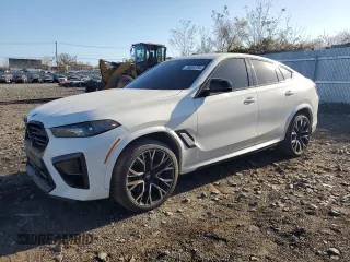 2024 BMW X6 M with VIN 5YM23ET0XR9U36959, listed as a Copart auction lot 79665754 with 7,663 mi miles and Salvage Title. Bid and sale history available at carsss.com. Image 1.