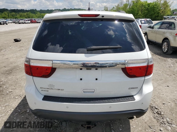 2013 Dodge Durango Crew with VIN 1C4RDJDGXDC695231, listed as a Copart auction lot 56934625 with 156,858 mi miles and Salvage title. Bid and sale history available at DreamBid. Image 6.