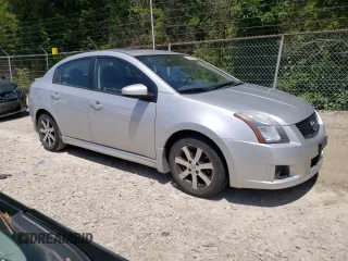 2012 Nissan Sentra SR with VIN 3N1AB6AP2CL607721, listed as a Copart auction lot 62948695 with 57,549 mi miles and Salvage title. Bid and sale history available at DreamBid. Image 4.