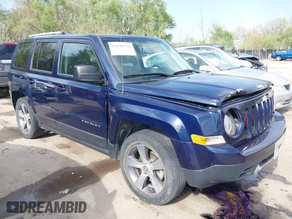 2017 Jeep Patriot High Altitude z VIN 1C4NJPFA8HD189559, wystawiony jako IAAI lot #42039158 z przebiegiem 65 593 mil mil oraz . Historia ofert i sprzedaży dostępna na DreamBid. Obrazek 1.