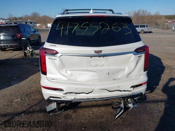 2020 Cadillac XT6 AWD Premium Luxury with VIN 1GYKPDRS1LZ123980, listed as a IAAI auction lot 41755263 with 98,560 mi miles and . Bid and sale history available at DreamBid. Image 6.