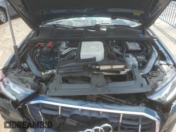 2020 Audi Q7 Premium with VIN WA1AJAF7XLD008996, listed as a Copart auction lot 55424545 with 30,734 mi miles and Salvage title. Bid and sale history available at DreamBid. Image 12.