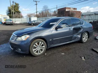 2008 Infiniti M with VIN JNKAY01F88M656207, listed as a Copart auction lot 47000815 with 113,789 mi miles and Salvage Title. Bid and sale history available at DreamBid. Image 1.