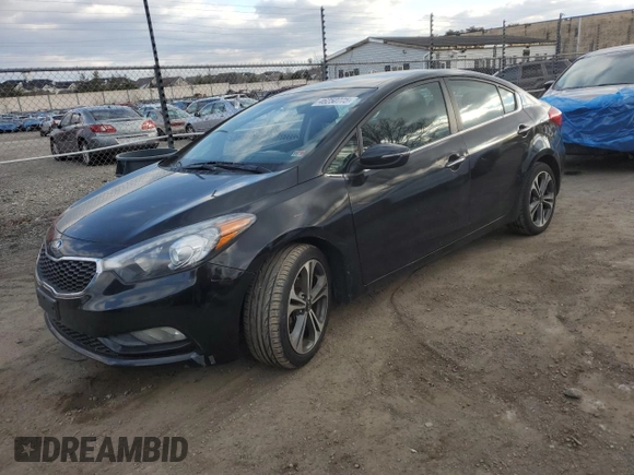 2014 Kia Forte EX with VIN KNAFX4A84E5207256, listed as a Copart auction lot 46250775 with 158,177 mi miles and Salvage Title. Bid and sale history available at carsss.com. Image 1.