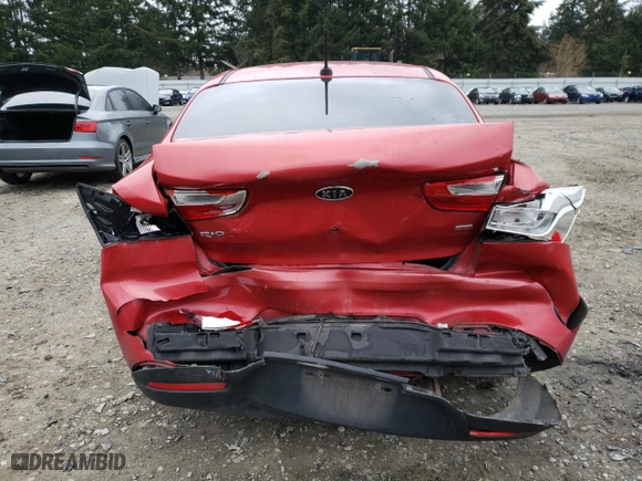2012 Kia Rio LX with VIN KNADM4A37C6087979, listed as a Copart auction lot 48225785 with 191,113 mi miles and Salvage Title. Bid and sale history available at carsss.com. Image 6.