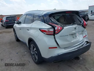 2015 Nissan Murano SL z VIN 5N1AZ2MH5FN213233, wystawiony jako IAAI lot #41869124 z przebiegiem 125 104 mil mil oraz . Historia ofert i sprzedaży dostępna na DreamBid. Obrazek 3.