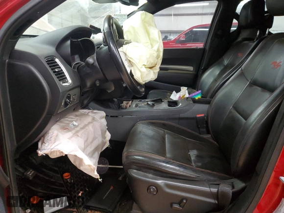 2015 Dodge Durango R/T z VIN 1C4SDHCT2FC222337, wystawiony jako Copart lot #48380495 z przebiegiem Nie podano mil oraz Szkoda całkowita • Salvage title. Historia ofert i sprzedaży dostępna na DreamBid. Obrazek 7.