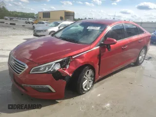 2015 Hyundai Sonata SE z VIN 5NPE24AF9FH061854, wystawiony jako Copart lot #55735965 z przebiegiem 147 723 mil mil oraz Szkoda całkowita • Salvage title. Historia ofert i sprzedaży dostępna na DreamBid. Obrazek 1.