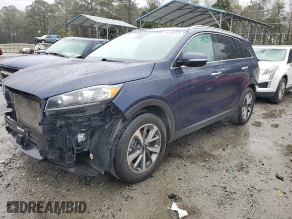 2019 Kia Sorento EX V6 with VIN 5XYPH4A54KG447534, listed as a Copart auction lot 48129275 with 93,132 mi miles and Salvage Title. Bid and sale history available at carsss.com. Image 1.