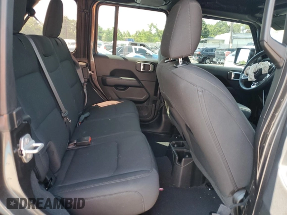 2022 Jeep Wrangler Unlimited Sahara with VIN 1C4HJXENXNW244773, listed as a Copart auction lot 59694095 with 21,871 mi miles and Salvage title. Bid and sale history available at DreamBid. Image 11.