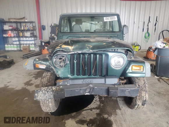 2000 Jeep Wrangler SE with VIN 1J4FA29P0YP773020, listed as a Copart auction lot 49478865 with 106,414 mi miles and Clean Title. Bid and sale history available at carsss.com. Image 5.