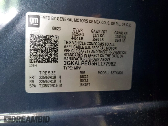 2024 GMC Terrain SLT with VIN 3GKALPEG5RL177982, listed as a Copart auction lot 62377035 with 31,555 mi miles and Clean title. Bid and sale history available at DreamBid. Image 13.
