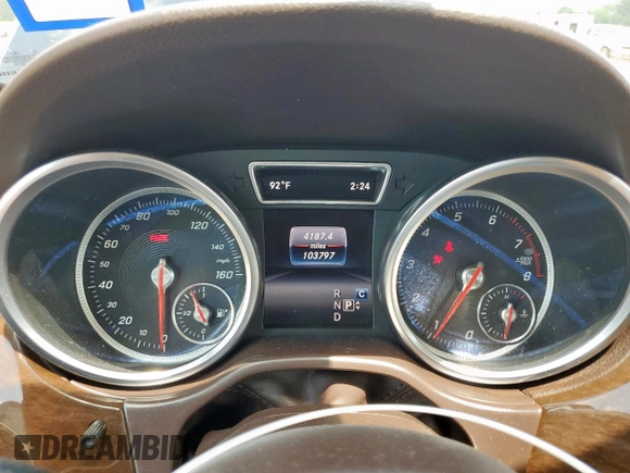 2017 Mercedes-Benz GLE 350 with VIN 4JGDA5HB9HA983778, listed as a Copart auction lot 59428695 with 103,797 mi miles and Salvage title. Bid and sale history available at DreamBid. Image 9.