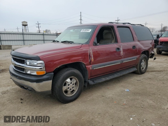 2002 Chevrolet Suburban LT with VIN 1GNFK16Z22J292657, listed as a Copart auction lot 85490564 with 213,641 mi miles and Salvage Title. Bid and sale history available at carsss.com. Image 1.