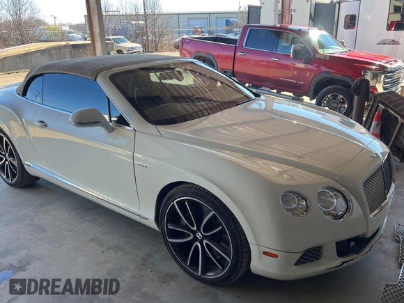 2012 Bentley Continental GT with VIN SCBGR3ZA1CC077130, listed as a Copart auction lot 88728055 with 36,270 mi miles and Clean Title. Bid and sale history available at DreamBid. Image 1.