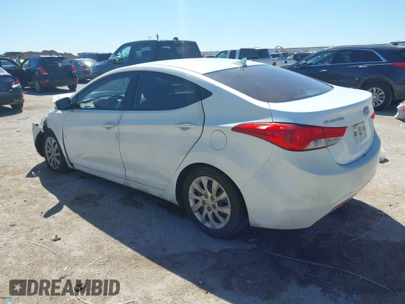 2011 Hyundai Elantra GLS with VIN 5NPDH4AE9BH029465, listed as a IAAI auction lot 41845258 with 134,380 mi miles. Bid and sale history available at carsss.com. Image 3.