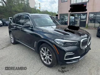 2019 BMW X5 xDrive40i with VIN 5UXCR6C59KLL21466, listed as a Copart auction lot 55880995 with 141,794 mi miles and Clean Title. Bid and sale history available at carsss.com. Image 1.