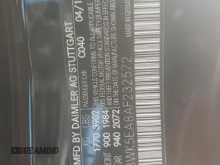 2010 Mercedes-Benz SLK 300 с VIN WDBWK5EA8AF232572, выставлен на аукционе Copart как лот 57336275 с пробегом 66 556 миль миль и Списание • Salvage title. История ставок и продаж доступна на DreamBid. Изображение 12.