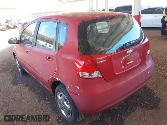 2006 Chevrolet Aveo LS with VIN KL1TD66676B669984, listed as a IAAI auction lot 42262995 with Not provided miles and . Bid and sale history available at DreamBid. Image 3.