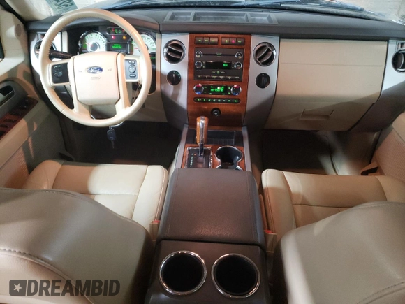2010 Ford Expedition Eddie Bauer with VIN 1FMJU1J55AEB59198, listed as a Copart auction lot 52499065 with 130,865 mi miles and Salvage title. Bid and sale history available at DreamBid. Image 8.