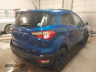 2020 Ford EcoSport SE with VIN MAJ6S3GL1LC316201, listed as a IAAI auction lot 41496100 with 33,406 mi miles and . Bid and sale history available at DreamBid. Image 4.