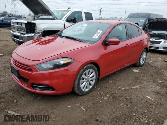 2014 Dodge Dart SXT with VIN 1C3CDFBB0ED716162, listed as a Copart auction lot 51711055 with 174,671 mi miles and Clean Title. Bid and sale history available at carsss.com. Image 1.