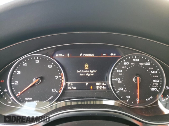 2017 Audi A6 Premium with VIN WAUF8AFC5HN064783, listed as a Copart auction lot 49827245 with 51,014 mi miles and Salvage Title. Bid and sale history available at carsss.com. Image 9.