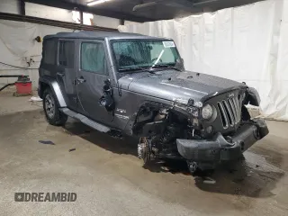 2018 Jeep Wrangler JK Unlimited Sahara with VIN 1C4HJWEG2JL848115, listed as a Copart auction lot 80292624 with 72,591 mi miles and Salvage Title. Bid and sale history available at carsss.com. Image 4.