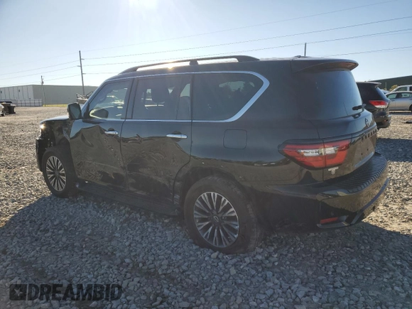 2022 Nissan Armada SL with VIN JN8AY2BA3N9392221, listed as a Copart auction lot 82014444 with 40,244 mi miles and Salvage Title. Bid and sale history available at carsss.com. Image 2.