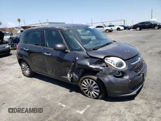 2014 FIAT 500L Easy with VIN ZFBCFABH6EZ027696, listed as a Copart auction lot 64708874 with 93,284 mi miles and Salvage Title. Bid and sale history available at carsss.com. Image 4.