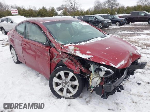 2013 Hyundai Elantra Limited with VIN 5NPDH4AE2DH220146, listed as a IAAI auction lot 41329053 with 123,652 mi miles and . Bid and sale history available at DreamBid. Image 6.