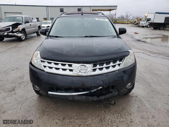 2006 Nissan Murano SL with VIN JN8AZ08W56W545849, listed as a Copart auction lot 43561595 with 0 mi miles and Salvage Title. Bid and sale history available at carsss.com. Image 5.